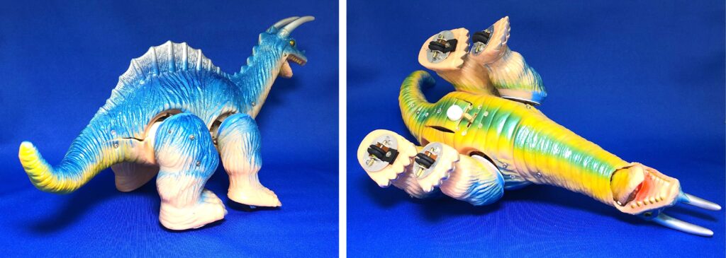 The project to make soft vinyl monster dolls walk on batteries: Ancient monster "Kingsaurs III"